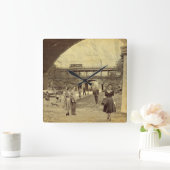 Who's that girl? quadratische wanduhr (Zuhause)