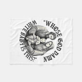 Whose God White Baby Is This Christian Christmas  Fleecedecke (Vorderseite (Horizontal))
