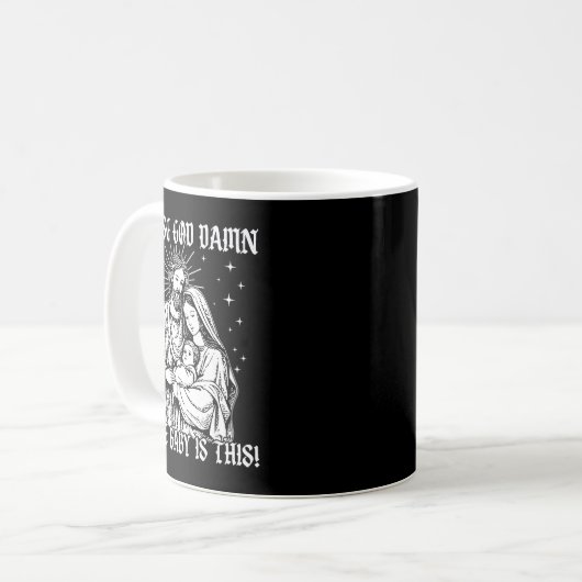 Whose God White Baby Is This, Funny Christian God  Kaffeetasse (Vorderseite Links)