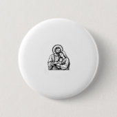 Whose God White Baby Is This Funny Christmas Button (Vorderseite)