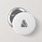 Whose God White Baby Is This Funny Christmas Button (Vorne & Hinten)