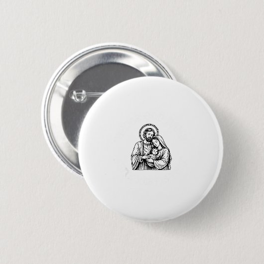 Whose God White Baby Is This Funny Christmas Button (Vorne & Hinten)