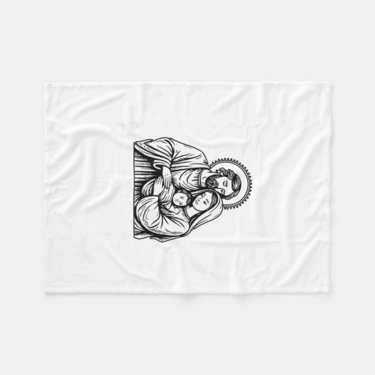 Whose God White Baby Is This Funny Christmas Fleecedecke (Vorderseite (Horizontal))