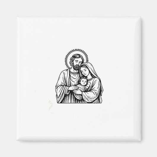 Whose God White Baby Is This Funny Christmas Magnet (Vorne)