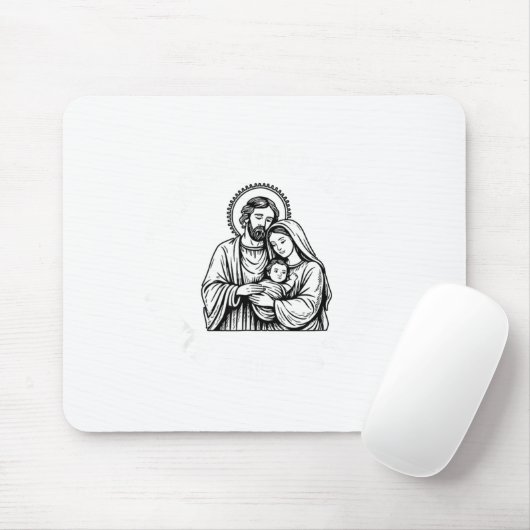 Whose God White Baby Is This Funny Christmas  Mousepad (Mit Mouse)