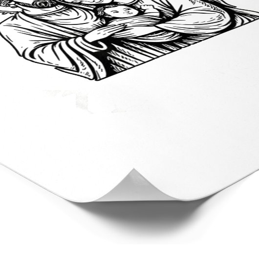 Whose God White Baby Is This Funny Christmas Poster (Ecke)