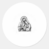 Whose God White Baby Is This Funny Christmas Runder Aufkleber (Vorderseite)