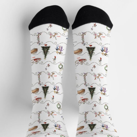 Whoville Christmas Garland Celebration Socken (Oben)