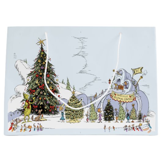 Whoville Christmas Tree Contest Große Geschenktüte (Vorderseite)