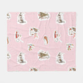 Whoville Christmas Vignette Pattern Fleecedecke (Vorderseite (Horizontal))