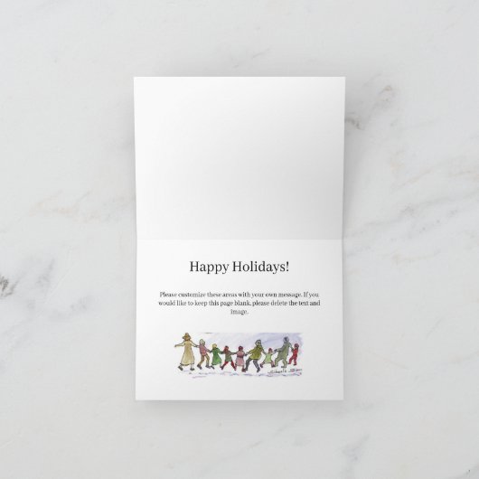 Whoville Holiday Card Karte (Innenseite)