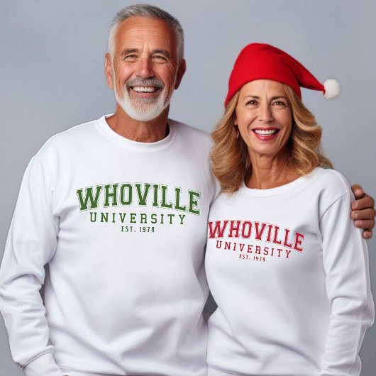 Whoville University Est 1974 lustiger 50. Geburtst Sweatshirt
