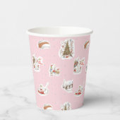 Whoville-Weihnachts-Miniaturmuster Pappbecher (Links)