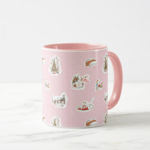 Whoville-Weihnachts-Miniaturmuster Tasse