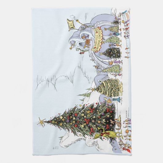 Whoville Weihnachtsbaum-Wettbewerb Geschirrtuch (Vertikal)