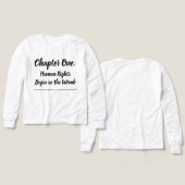 WHTE: Chp. 1 Human Rights Begin in the Womb Tri-Bl (Design Vorderseite & Rückseite)