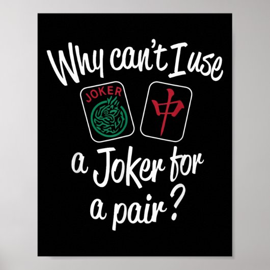 Why Can't I Use A...for A Pair_ Funny Design Poster (Vorne)