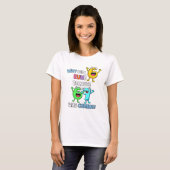 Why Did 6 Run From 7 Funny Math T Shirt (Vorne ganz)