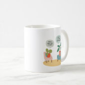 Why do plants go to therapy, Funny Therapist Mug,  Kaffeetasse (VorderseiteRechts)