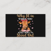 Why Fit In When You Were Born To Stand Out (2) Visitenkarte (Rückseite)