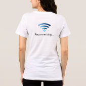 Why Is My WiFi So Slow?! – Funny Buffering Cartoon Tri-Blend Shirt (Rückseite)