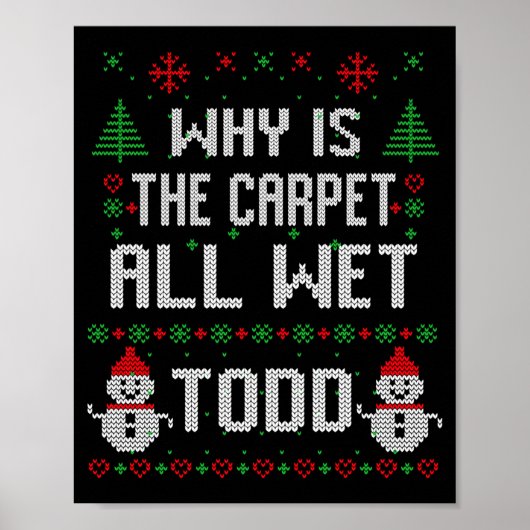 Why Is The Carpet All Wet Todd  Poster (Vorne)