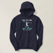 Why Run And Puke Thrower Track And Field Hammer Hoodie (Design vorne)