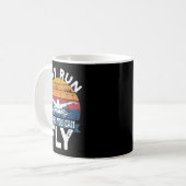 Why Run When You Can Fly Butterfly Stroke Swim Tea Kaffeetasse (Vorderseite Links)