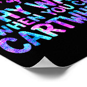 Why Walk When You Can Cartwheel Gymnastics Gymnast Poster (Ecke)