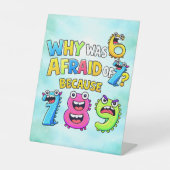 Why Was 6 Afraid of 7 Funny Math Design Sockelschild (Vorderseite)