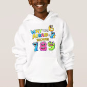 Why Was 6 Afraid of 7 Funny Math Hoodie (Vorderseite)