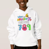Why Was 6 Afraid of 7 Funny Math Hoodie (Vorderseite)