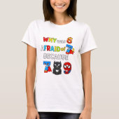 Why Was 6 Afraid of 7 Funny Maths T Shirt (Vorderseite)