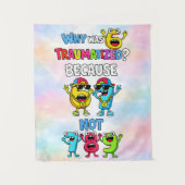 Why Was 6 Traumatized Funny Math Design Wandteppich (Vorderseite)