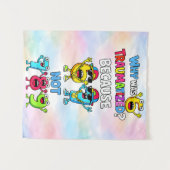 Why Was 6 Traumatized Funny Math Design Wandteppich (Vorderseite (Horizontal))