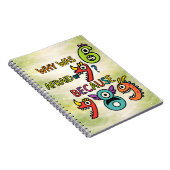 Why Was 7 Afraid Funny Math Notebook for Kids Notizblock (Rechte Seite)