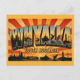 Whyalla Südaustralien Steel City Vintage Kunst Postkarte