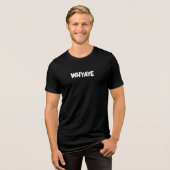 Whyaye White Logo Mackem Slang t shirt (Vorderseite voll)