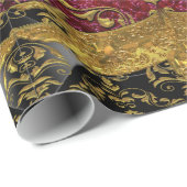 Whyburghs Damask Baroque Elegant Geschenkpapier (Rolleneckpunkt)