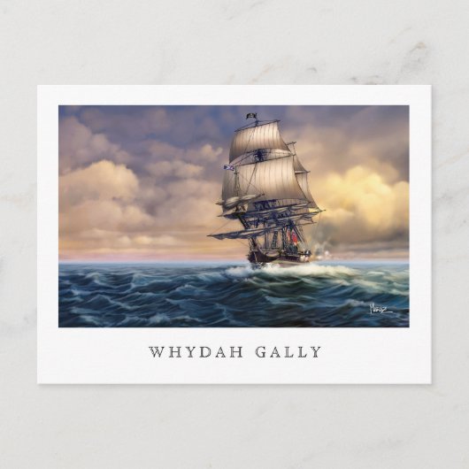 Whydah Gally Historic Ship Painting Postkarten (Vorderseite)