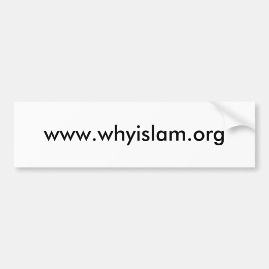Whyislam Aufkleber Autoaufkleber (Vorne)