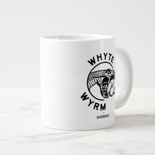 Whyte Wyrm-Logo Jumbo-Tasse (Vorderseite Rechts)