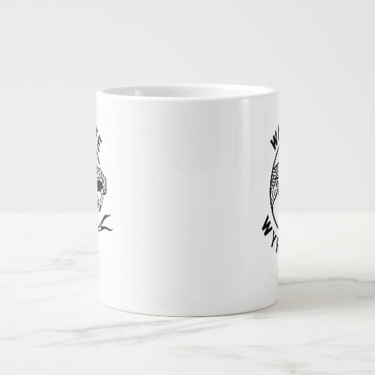 Whyte Wyrm-Logo Jumbo-Tasse (Vorderseite)