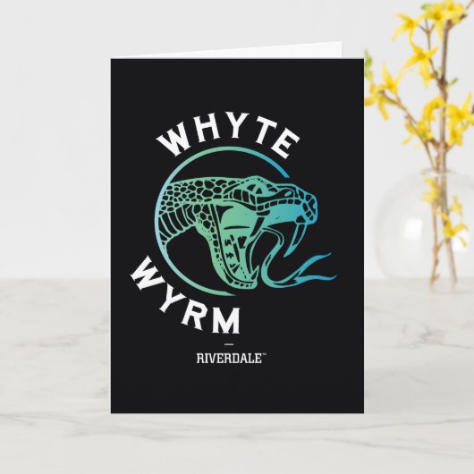Whyte Wyrm-Logo Karte (Gelbe Blume)