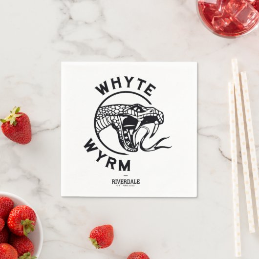 Whyte Wyrm-Logo Serviette (Beispiel)