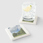 WI Cottonwood im Summer Stone Untersetzer (Seitenansicht)