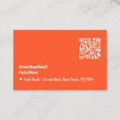 Wi-Fi Internet Guest Password Visitenkarte (Rückseite)