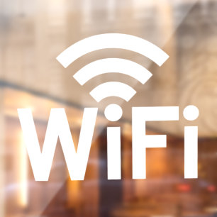 Wi-Fi-Netzwerk Fensteraufkleber