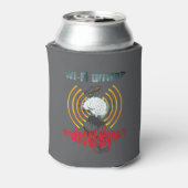 Wi-Fi runter? Gehirn oder Signal? Wi-Fi nach unten Dosenkühler (Kanne Rückseite)