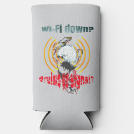 Wi-Fi runter? Gehirn oder Signal? Wi-Fi nach unten Selters Dosenkühler